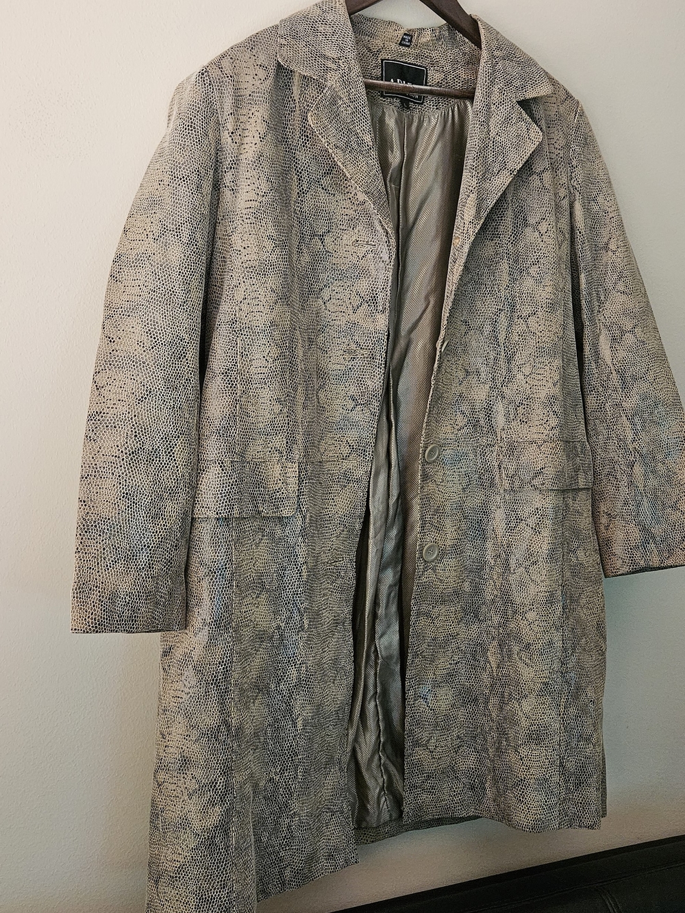 Vintage Python Trench Coat